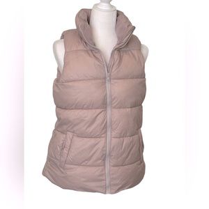 OLD NAVY Dusty Pink Puffer Vest Size Medium Tall